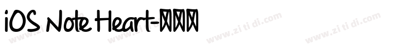 iOS Note Heart字体转换